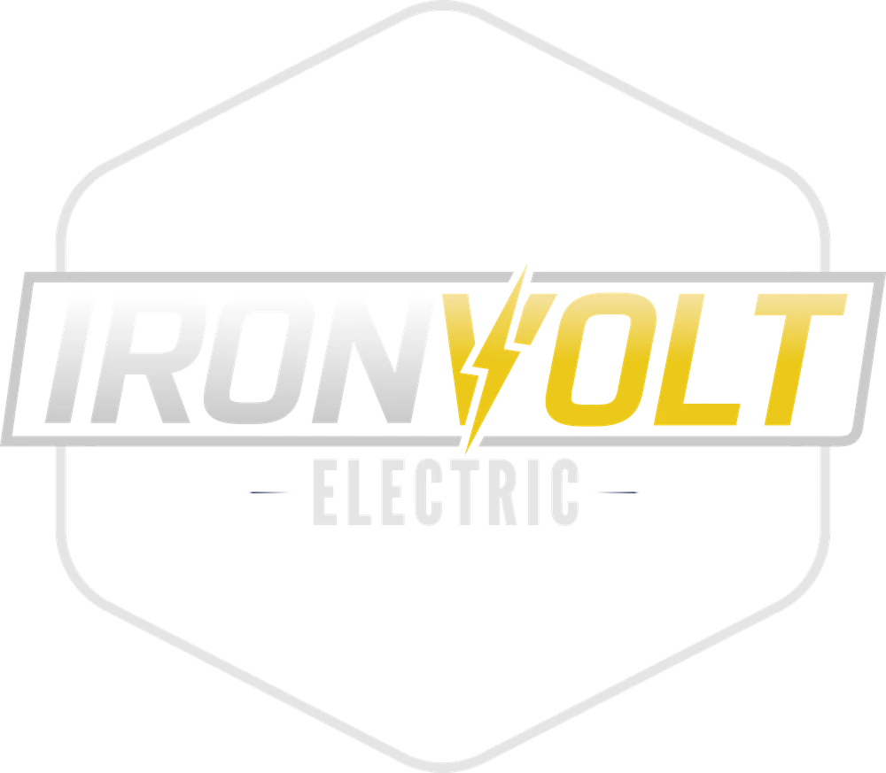 Badge, outline: Iron Volt Electric logo