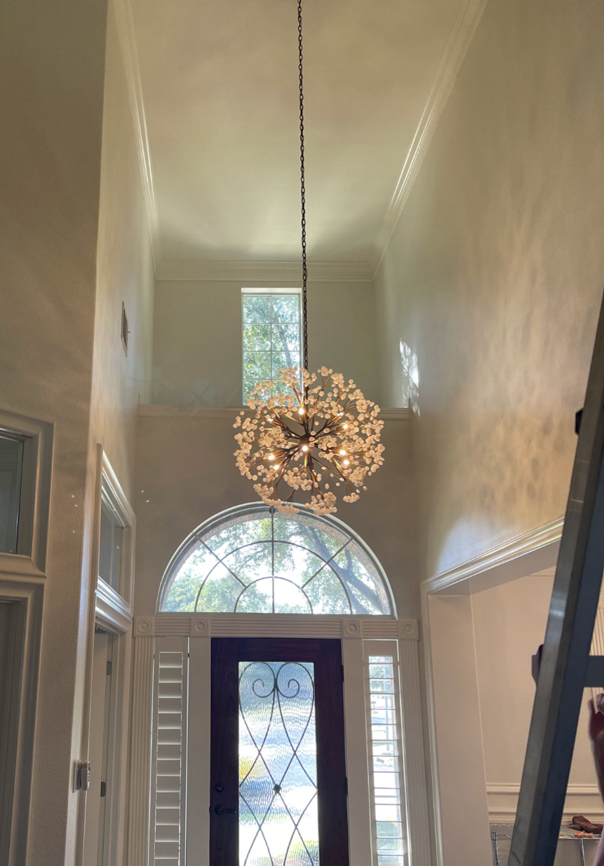 Indoor lighting installation Houston